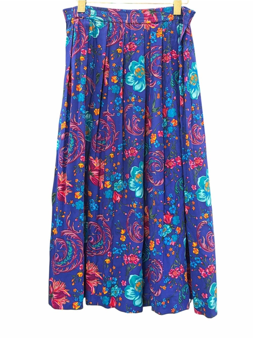 Vintage Liz Claiborne Collection Floral 2 Piece 100% Silk Skirt Set Medium - Picture 3 of 7